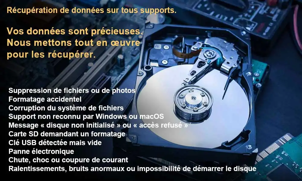 image récupération de données disques durs à Mantes la jolie